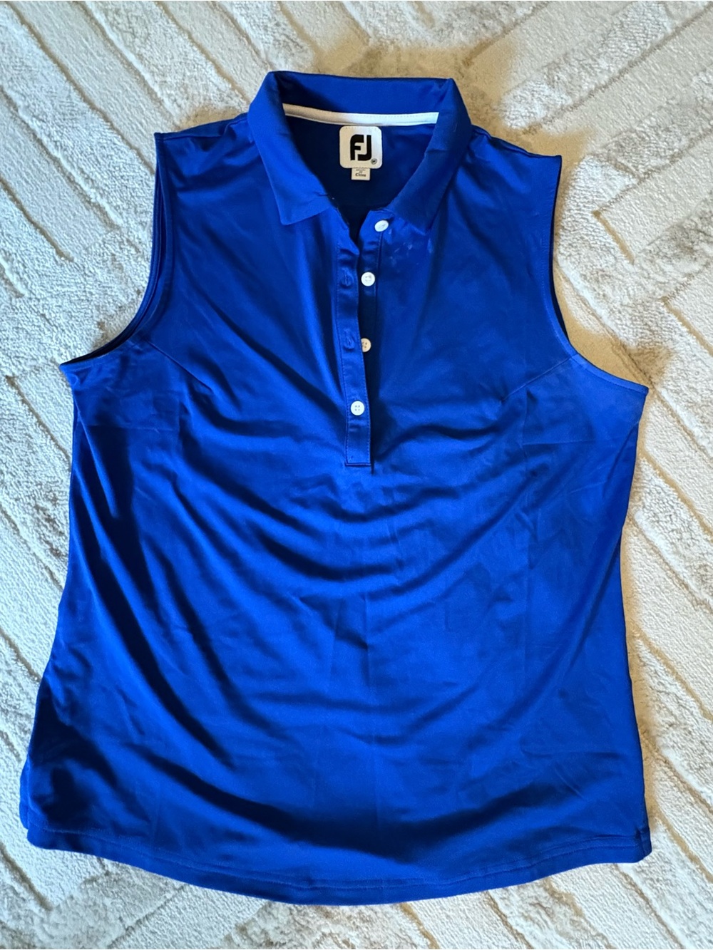 FootJoy Sleeveless Polo Top - Blue